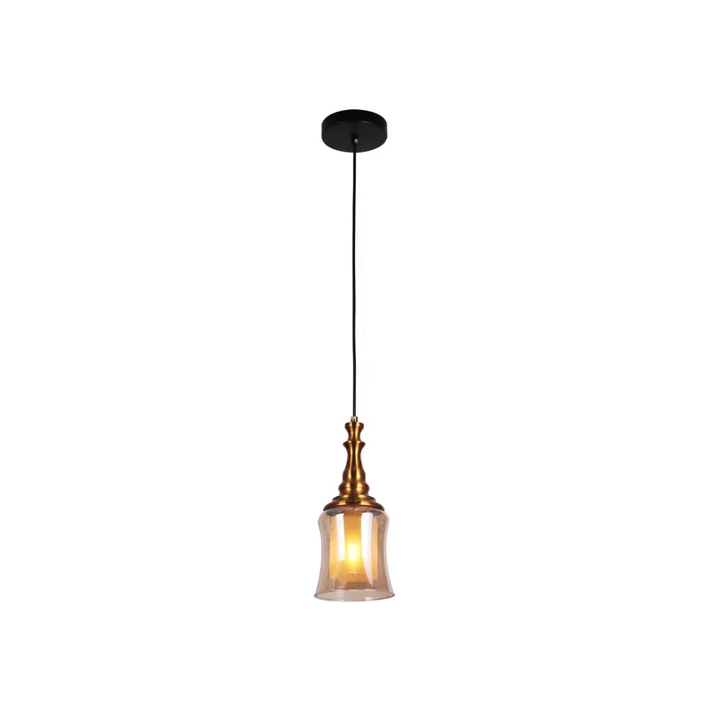 Amber Droplet Glass Pendant Light