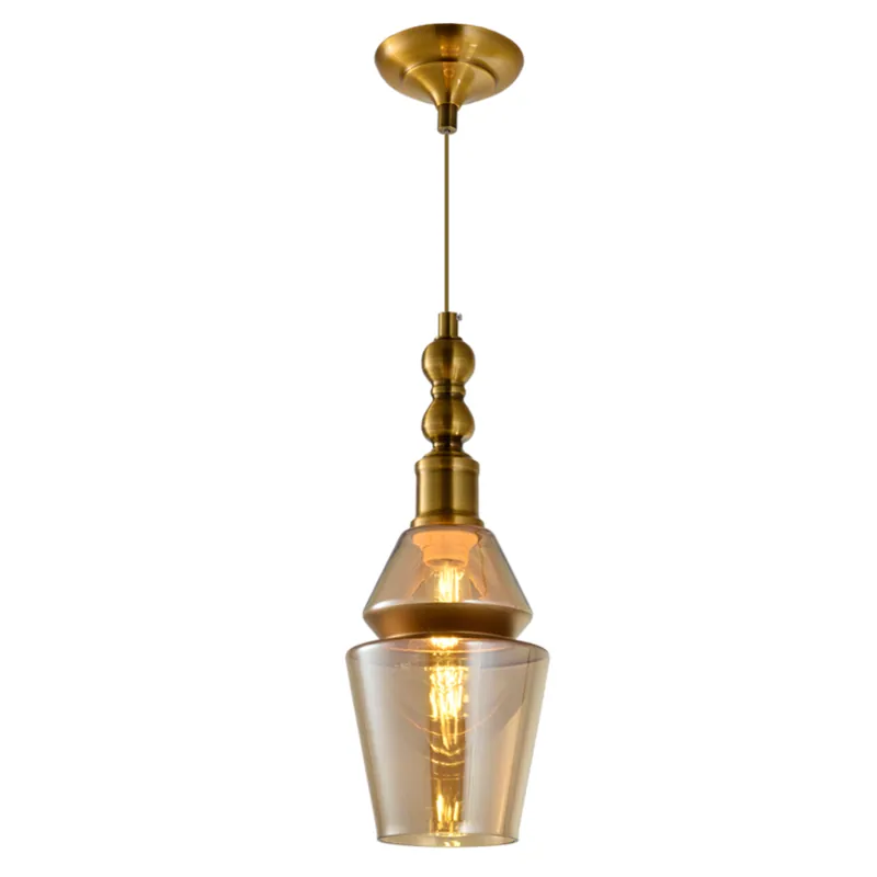 Amber Droplet Modern Pendant Light