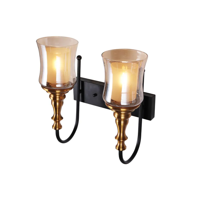 Amber Elegance Wall Light