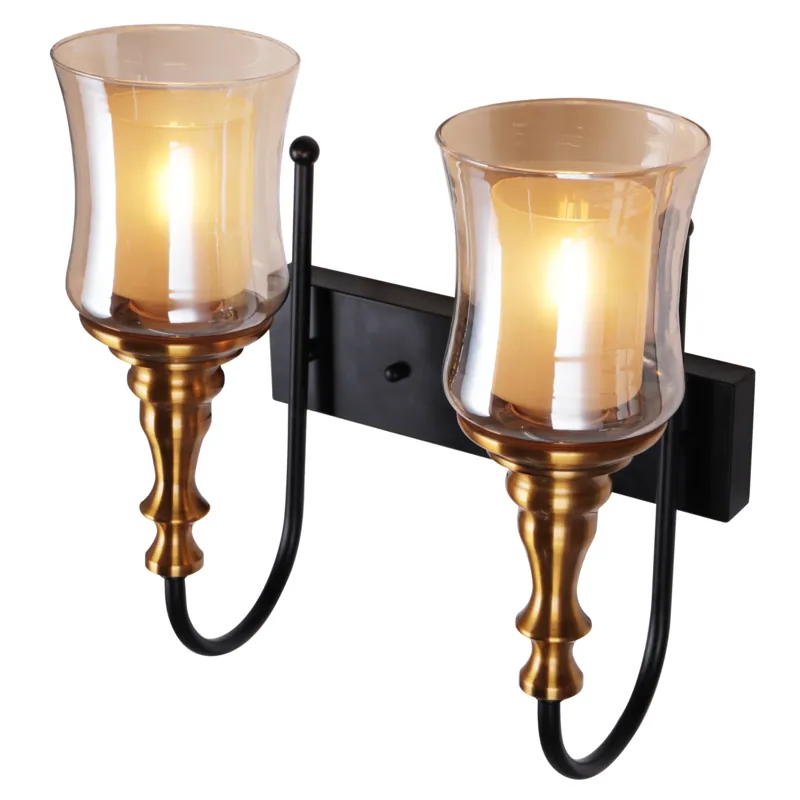 Amber Elegance Wall Light