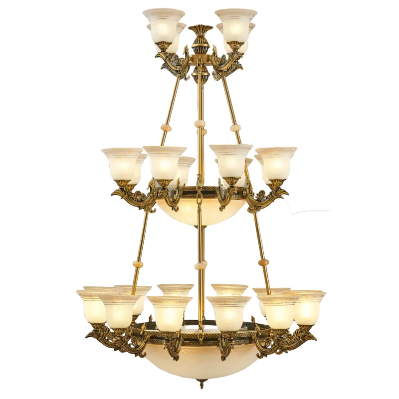 Antique Majesty Multi-Layer Candle Arm Chandelier