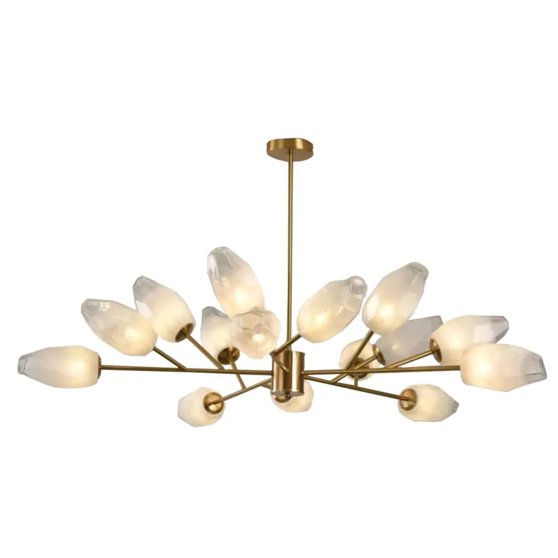 Frosted Glow Glass Chandelier