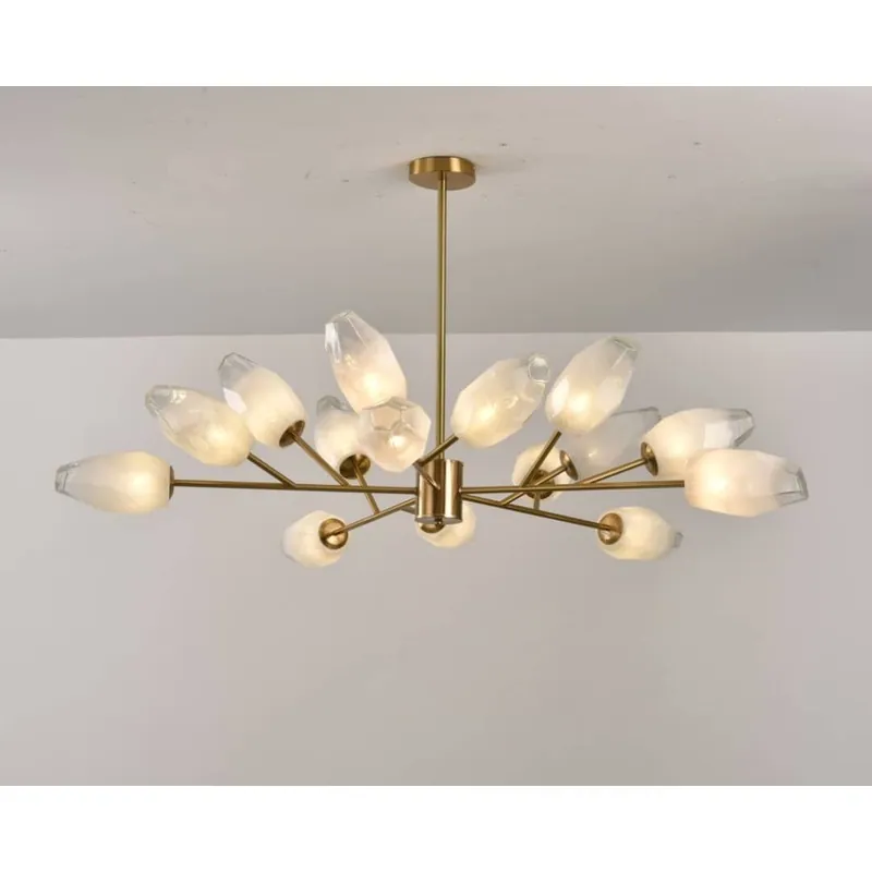 Frosted Glow Glass Chandelier