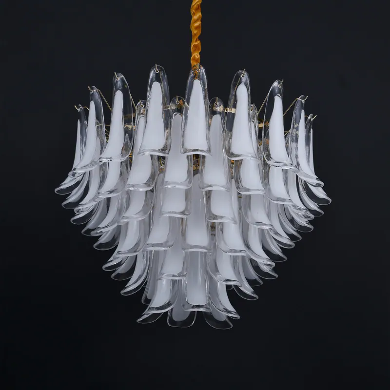 Golden Aurora Glass Chandelier