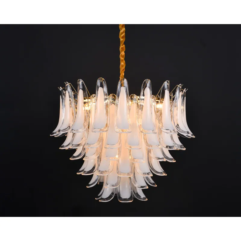 Golden Aurora Glass Chandelier