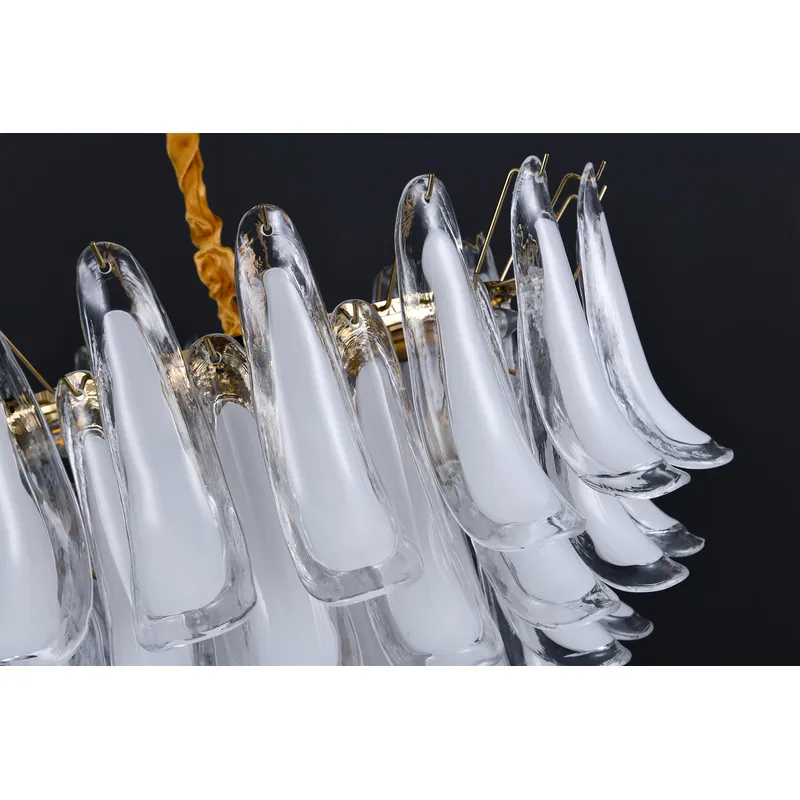 Golden Aurora Glass Chandelier