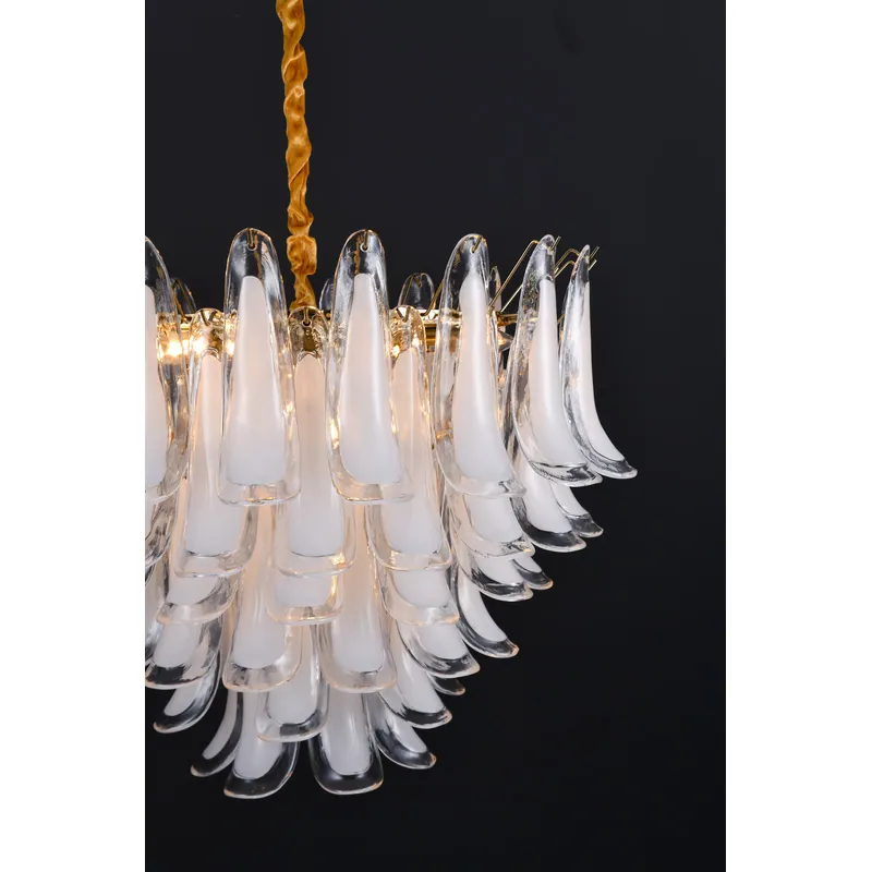 Golden Aurora Glass Chandelier