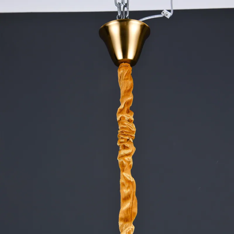 Golden Aurora Glass Chandelier
