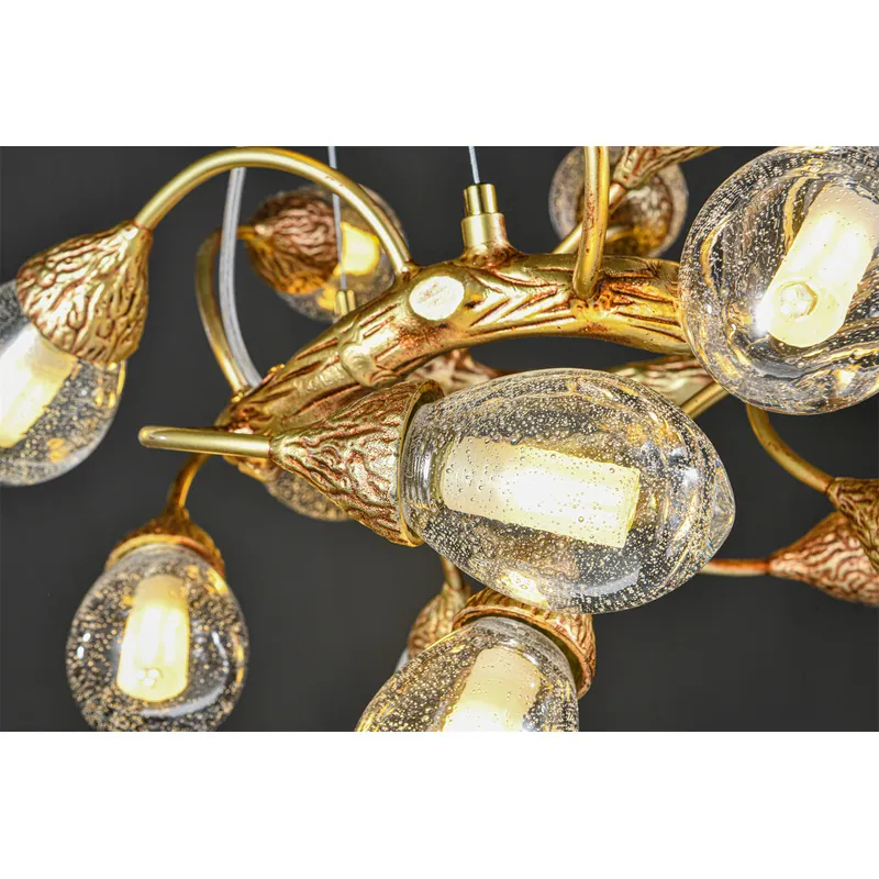 Golden Bloom Chandelier