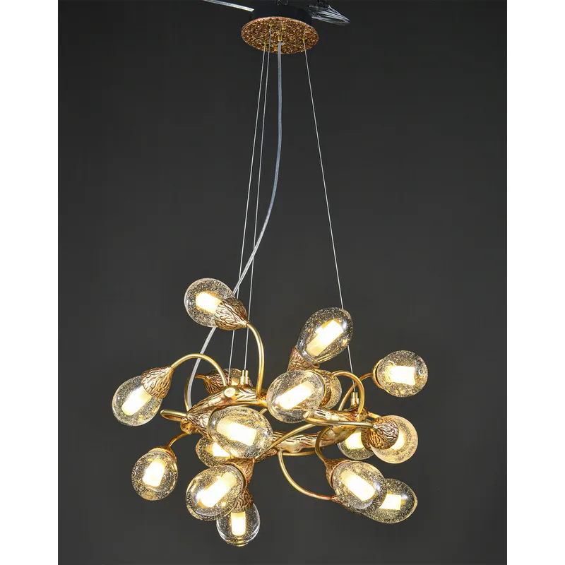 Golden Bloom Chandelier