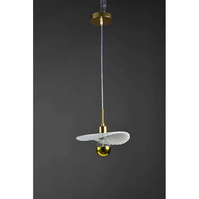 Golden Bloom Sculptural Pendant Light