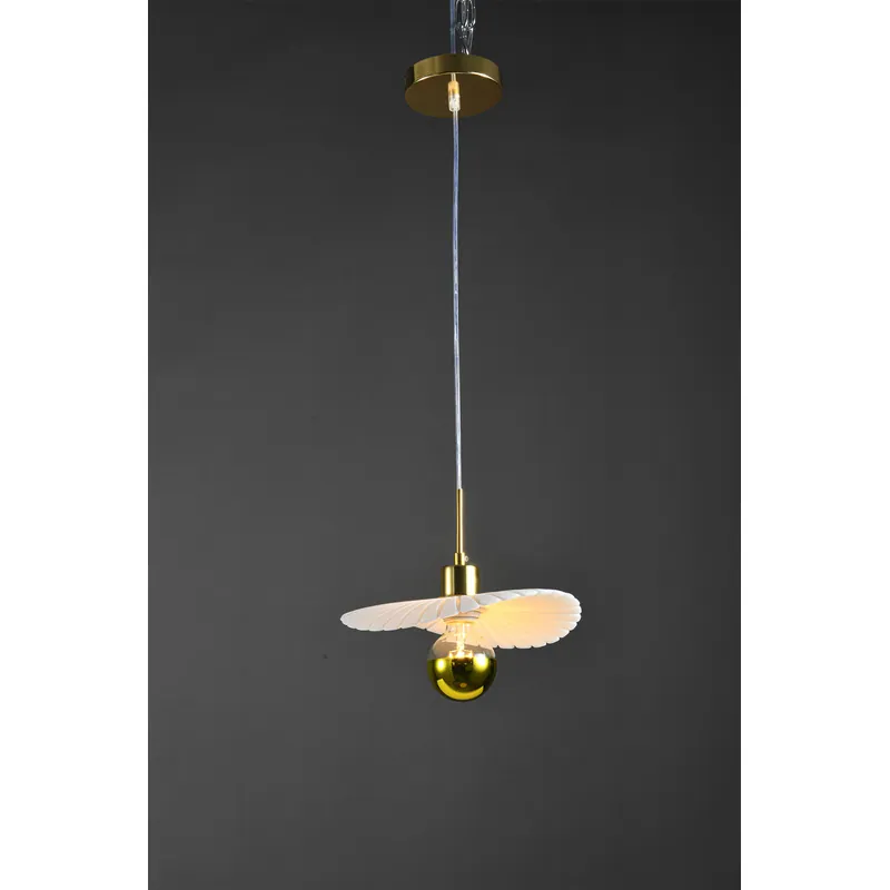 Golden Bloom Sculptural Pendant Light
