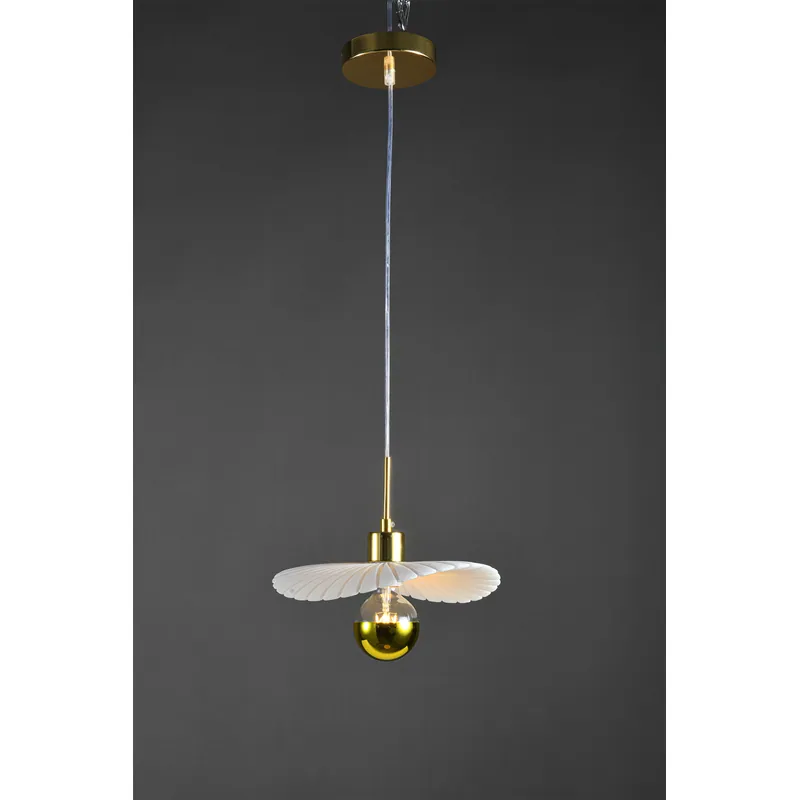 Golden Bloom Sculptural Pendant Light