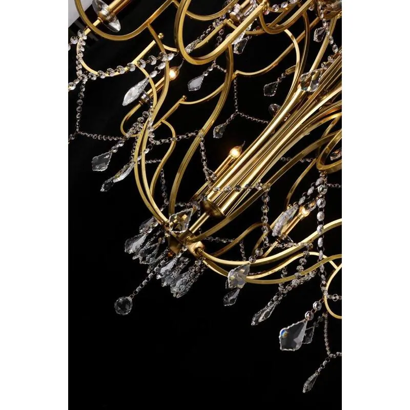Golden Cascade Chandelier