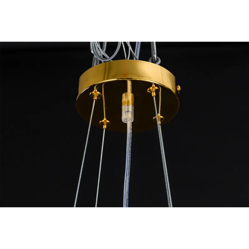 Golden Cascade Crystal Cluster Chandelier