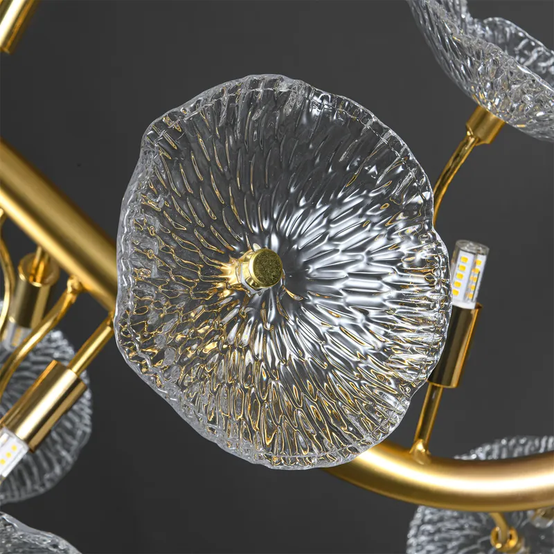 Golden Crescent Chandelier