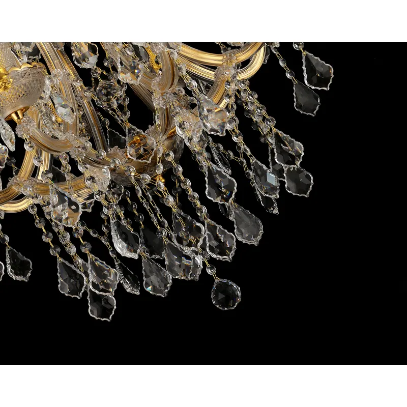 Golden Crown Crystal Chandelier