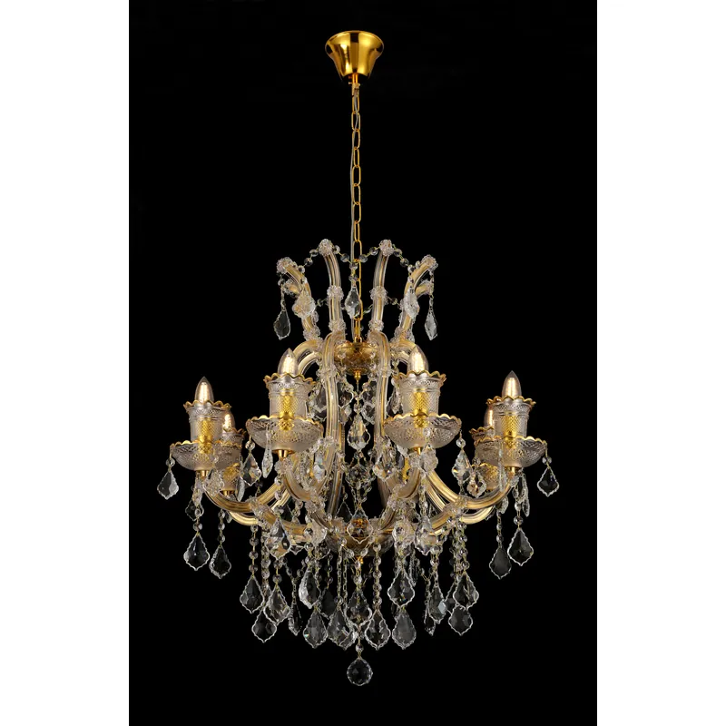 Golden Crown Crystal Chandelier