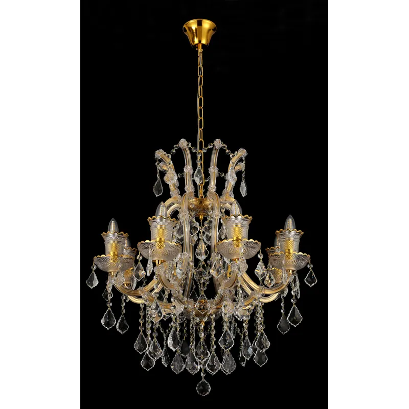 Golden Crown Crystal Chandelier