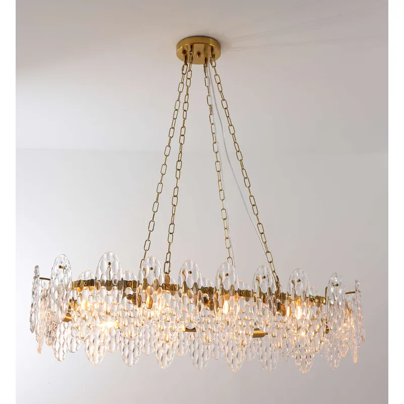 Golden Crystal Aura Chandelier