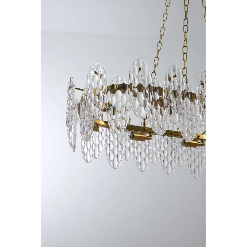 Golden Crystal Aura Chandelier