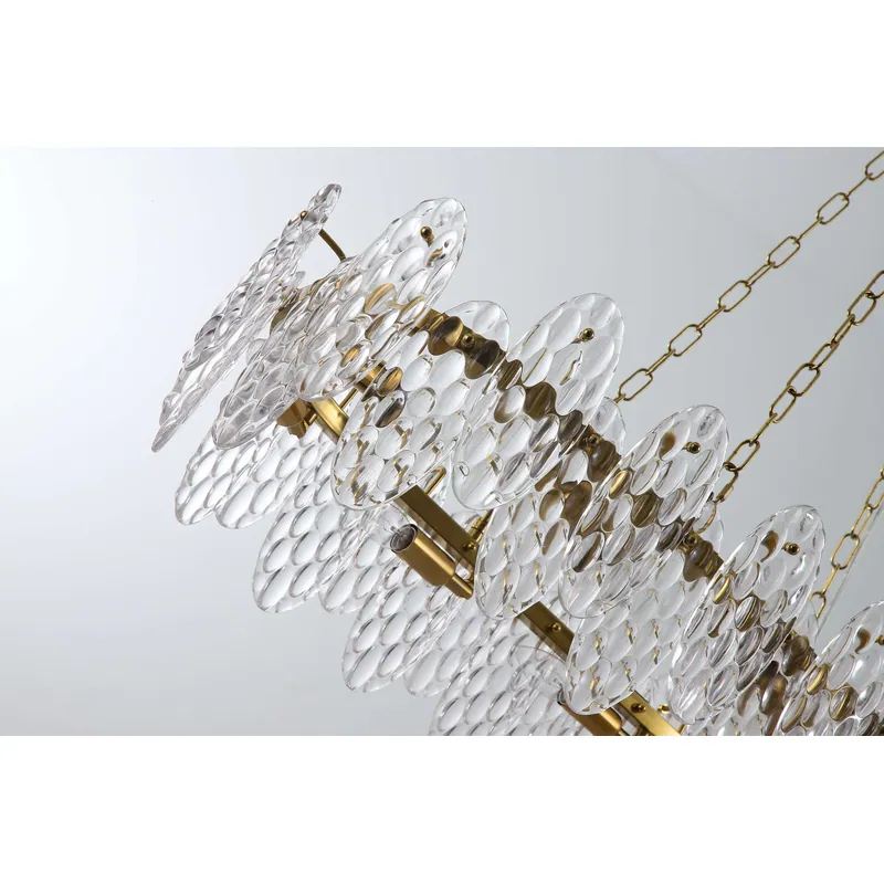 Golden Crystal Aura Chandelier