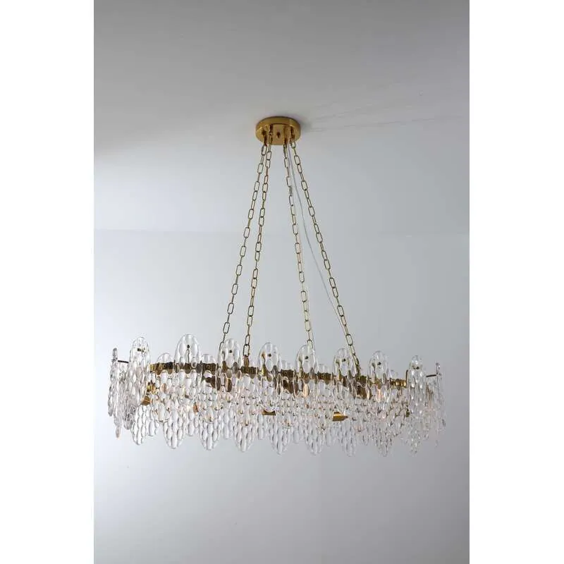 Golden Crystal Aura Chandelier