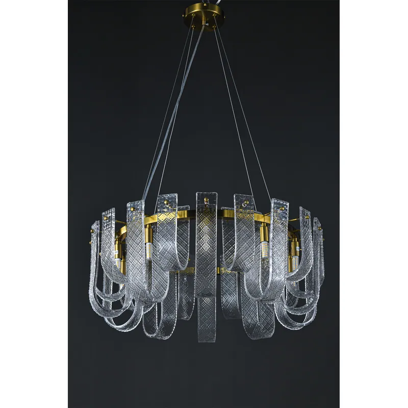 Golden Crystal Chandelier
