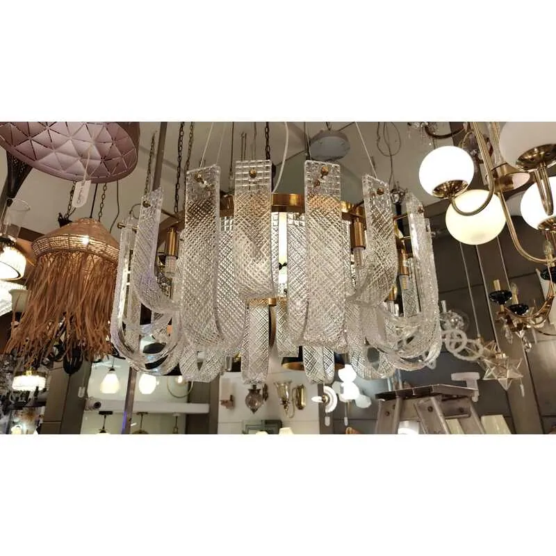 Golden Crystal Chandelier