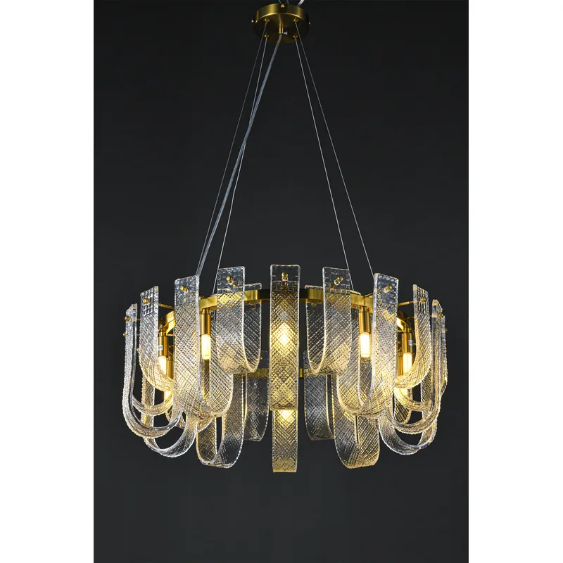 Golden Crystal Chandelier