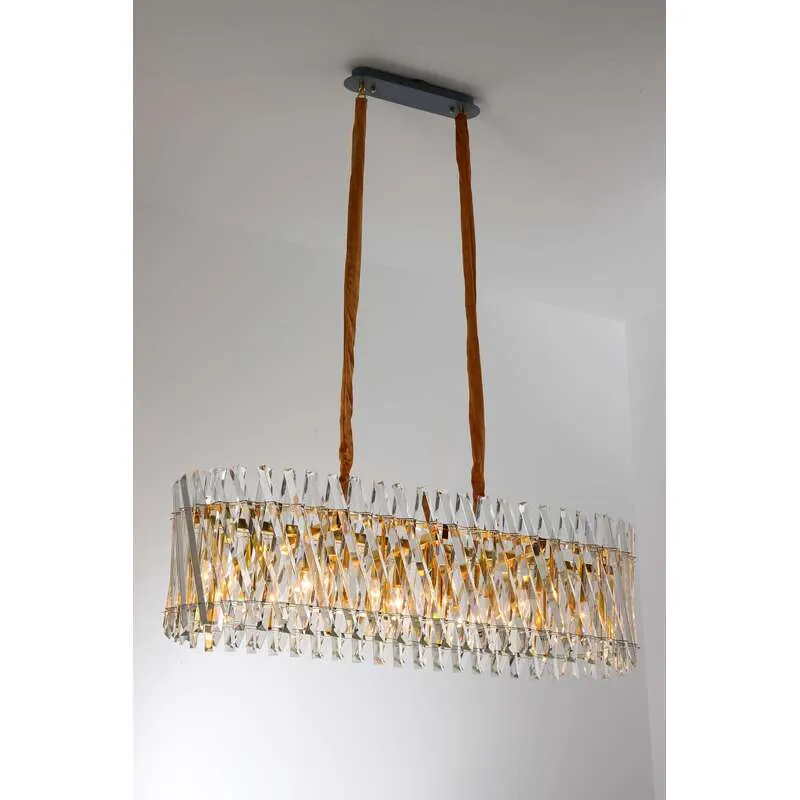 Golden Crystal Clear Luxury Chandelier