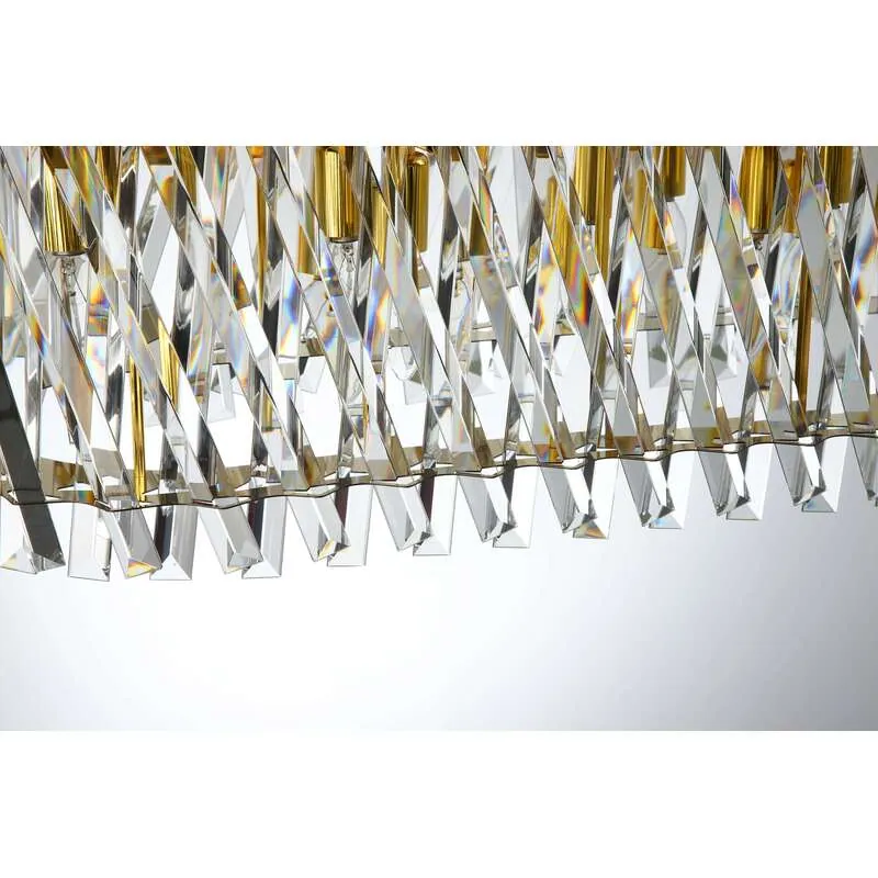 Golden Crystal Clear Luxury Chandelier