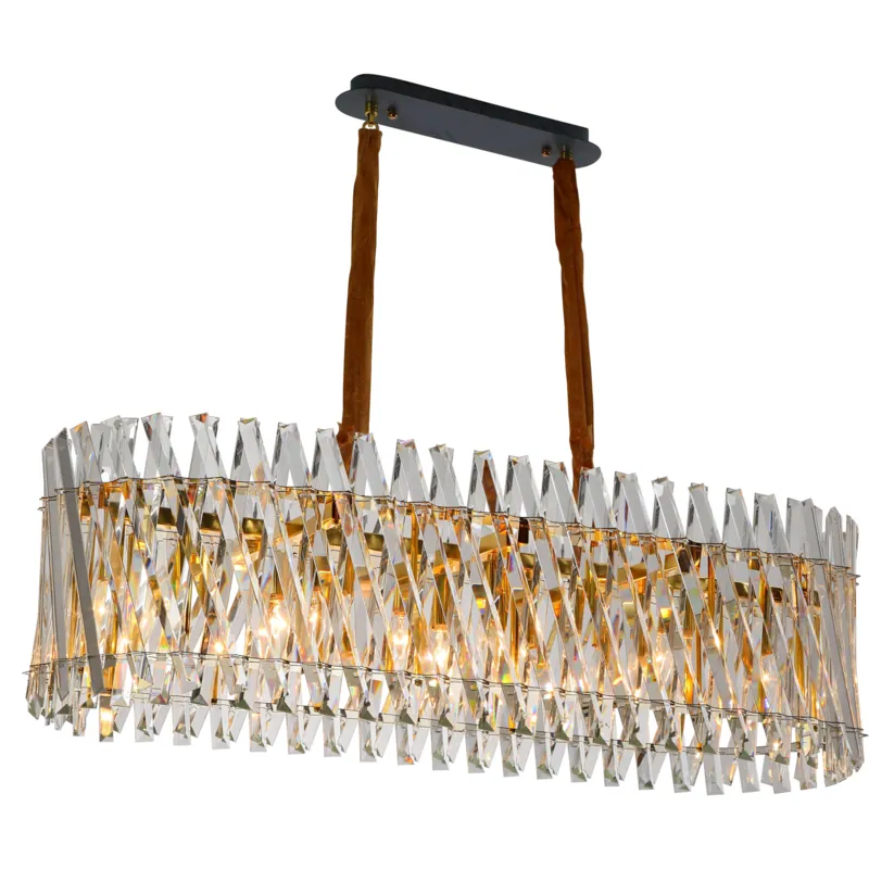 Golden Crystal Clear Luxury Chandelier