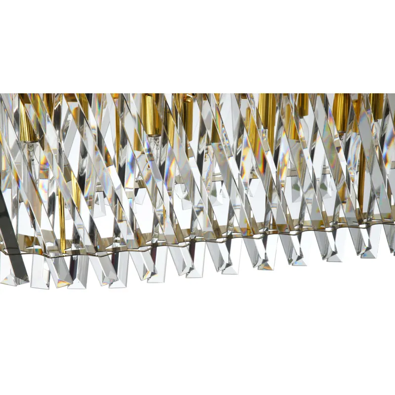 Golden Crystal Clear Luxury Chandelier