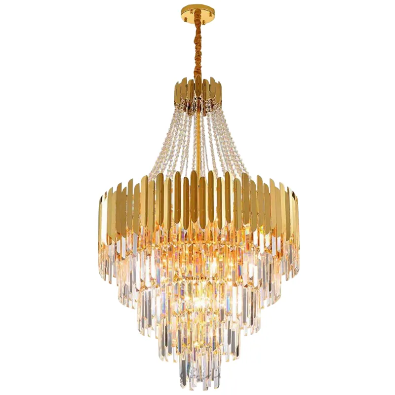 Golden Crystal Radiance Chandelier