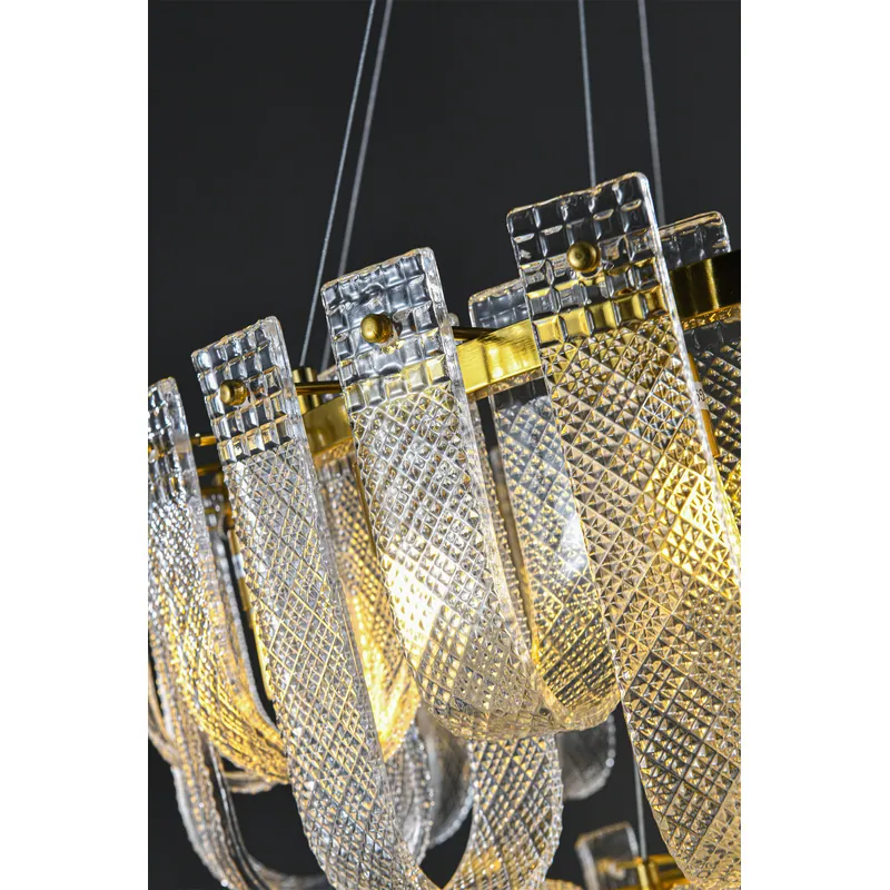 Golden Elegance Crystal Chandelier