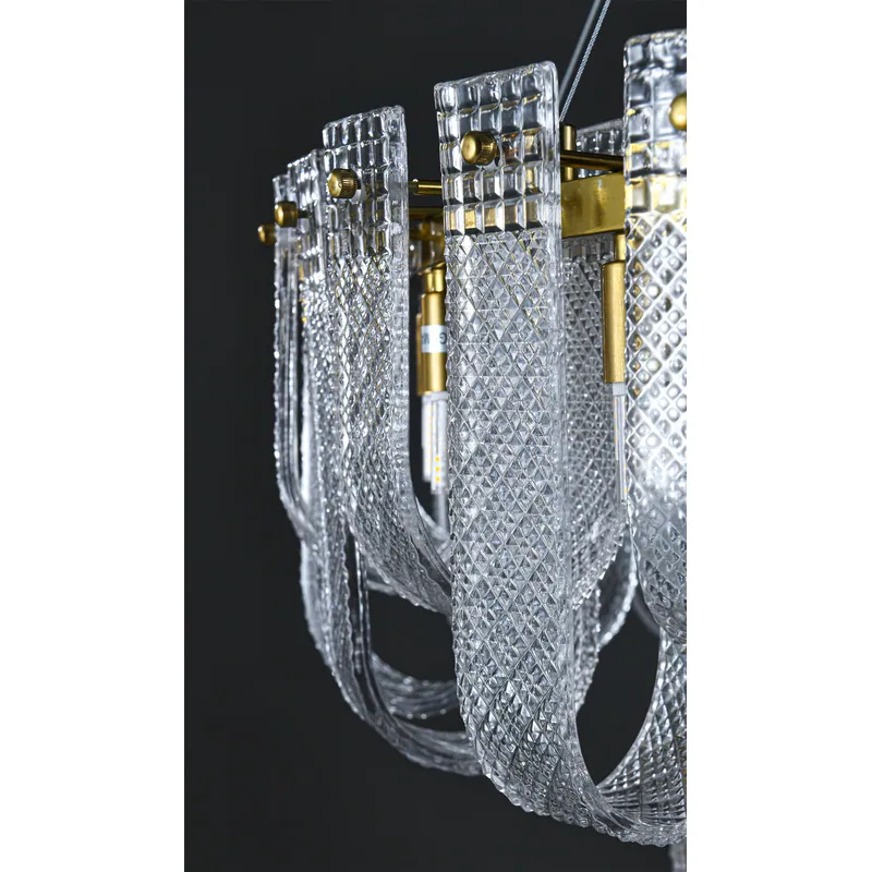 Golden Elegance Crystal Chandelier