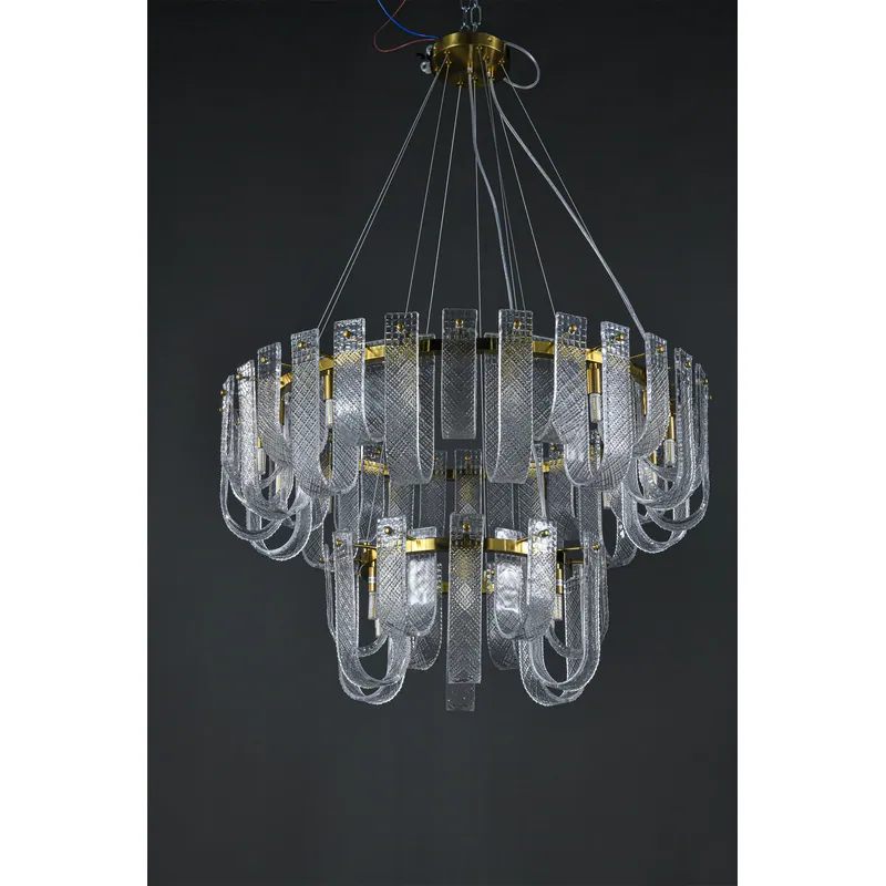 Golden Elegance Crystal Chandelier