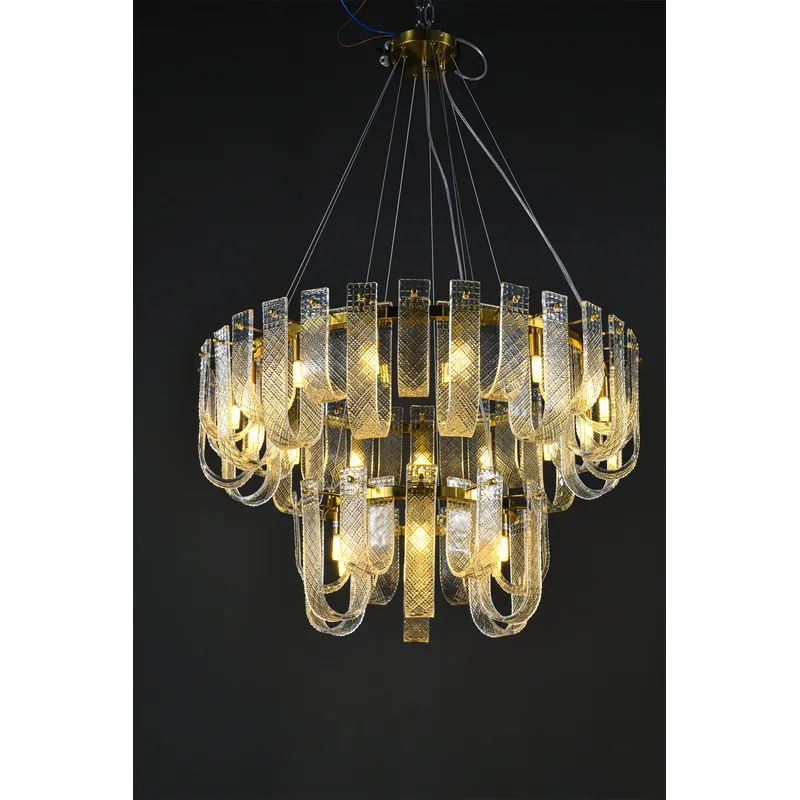 Golden Elegance Crystal Chandelier