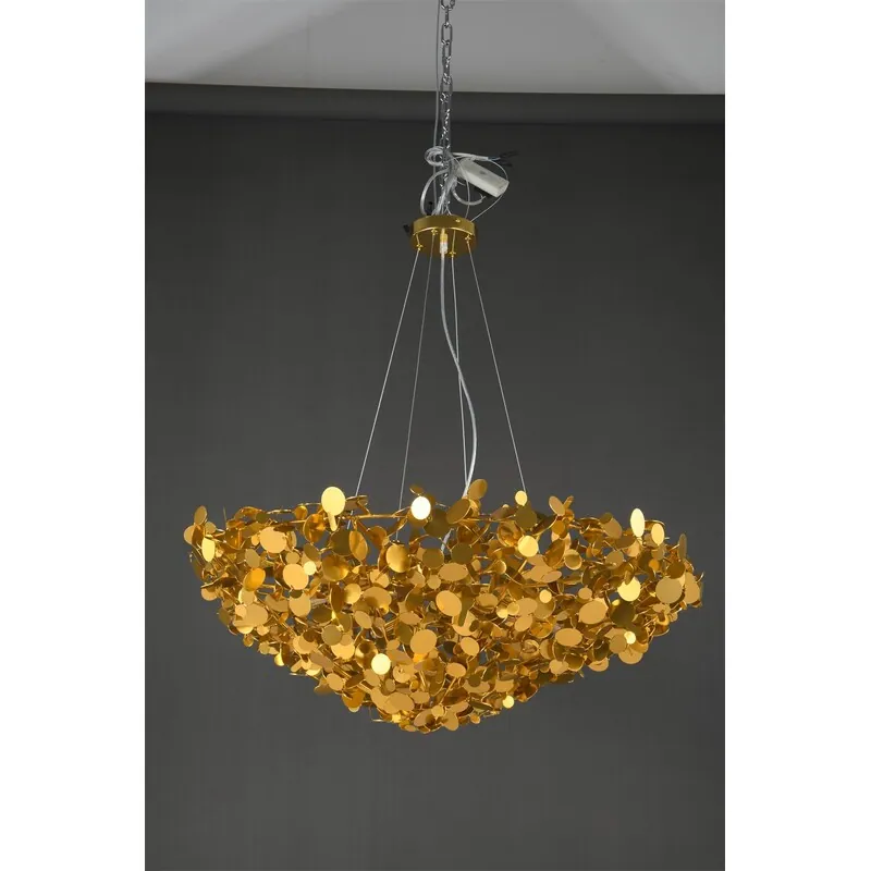 Golden Elegance Sparkling Chandelier