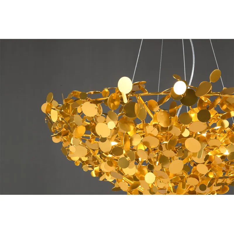 Golden Elegance Sparkling Chandelier