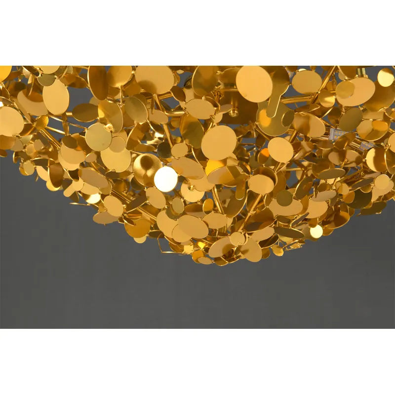 Golden Elegance Sparkling Chandelier