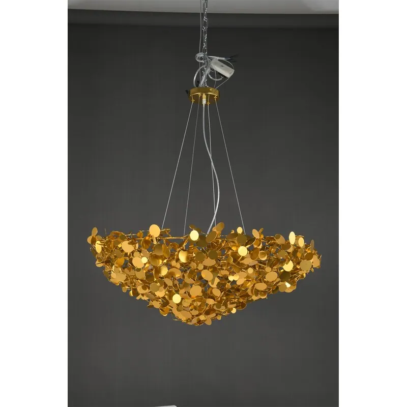 Golden Elegance Sparkling Chandelier