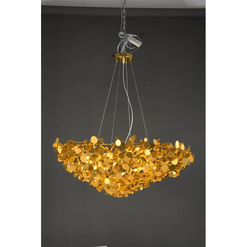 Golden Elegance Sparkling Chandelier