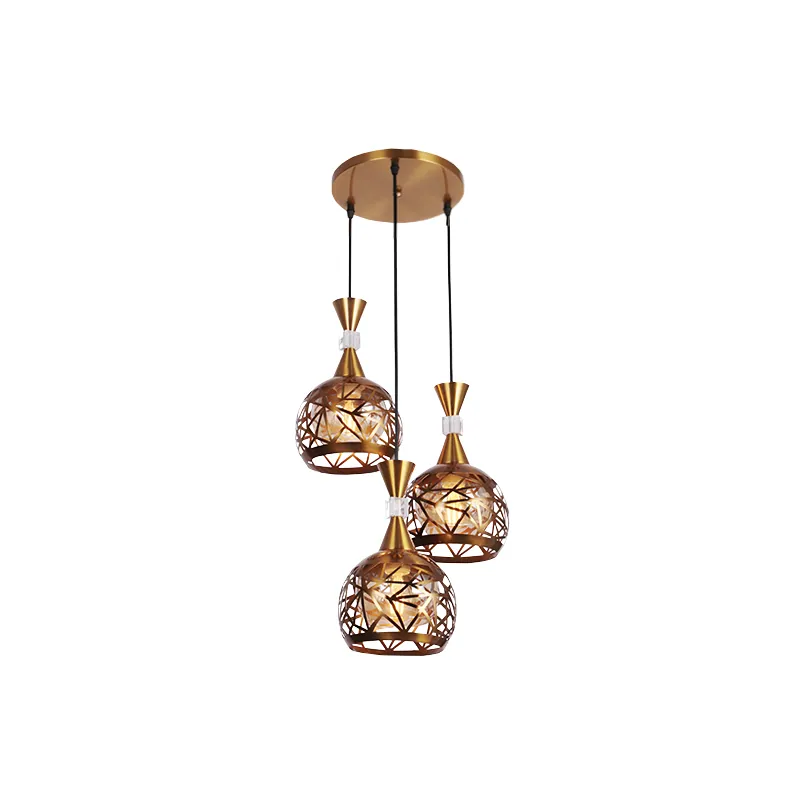 Golden Facets Modern Pendant Light