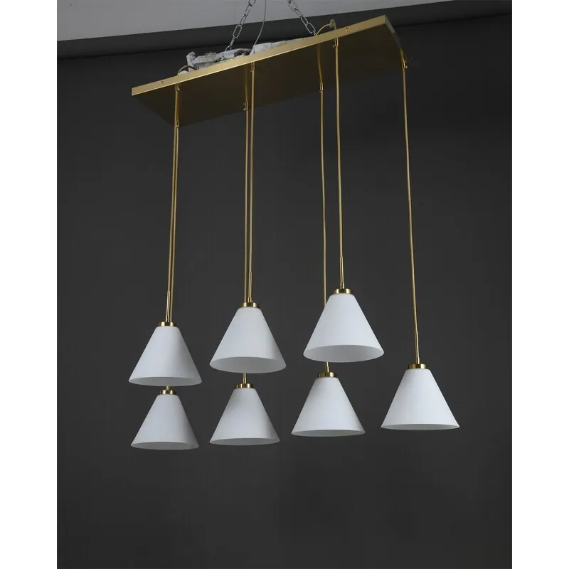 Golden Glow Glass Pendant Light
