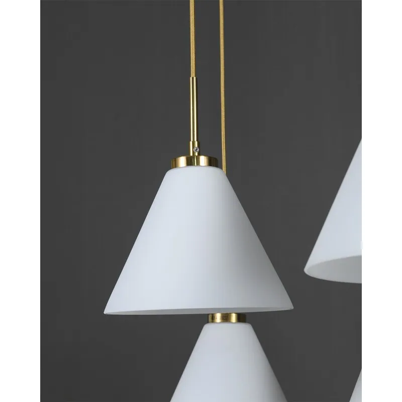 Golden Glow Glass Pendant Light