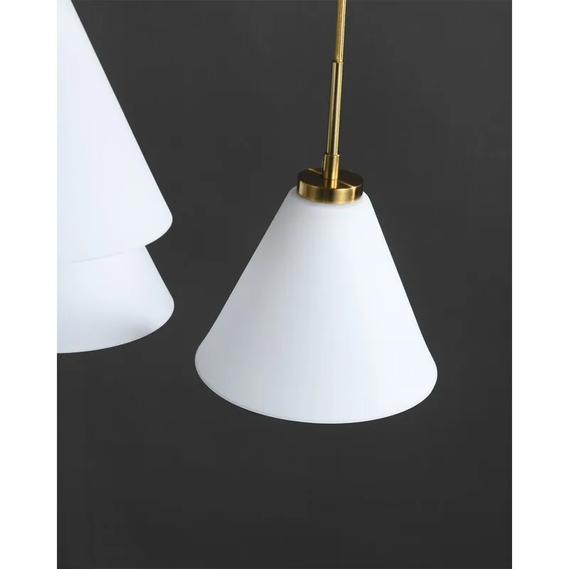 Golden Glow Glass Pendant Light