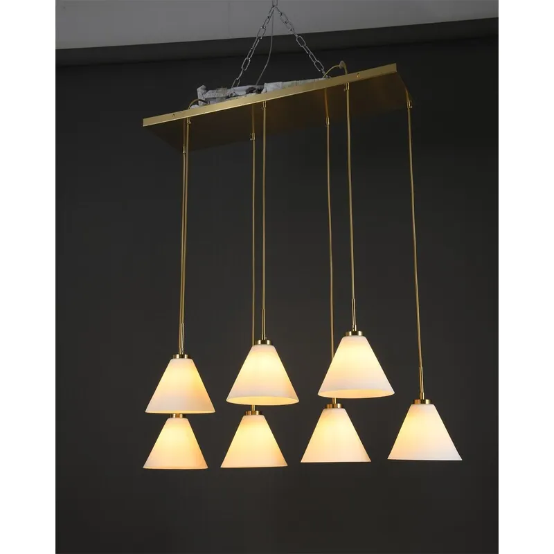 Golden Glow Glass Pendant Light