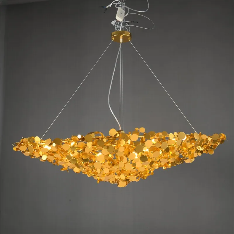 Golden Grand Cascade Chandelier